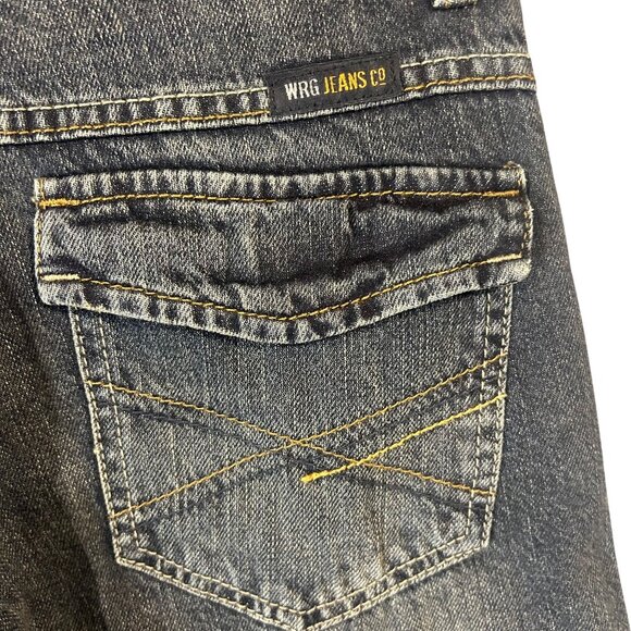 Wrangler Jeans Boys Loose Fit Dark Wash Adjustable Waistband Pants Size 10 - Picture 5 of 13